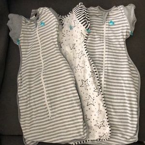Three (3) Medium Love to Dream Transition Swaddles